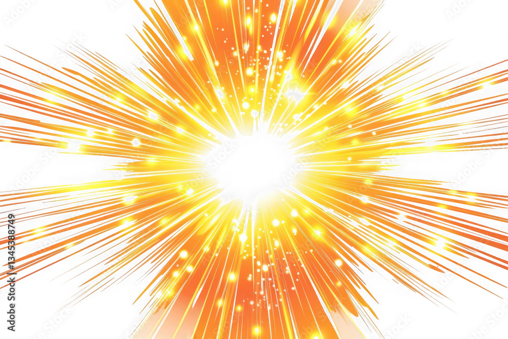 Obraz premium Powerful Impact A Stunning Display of Explosive Light