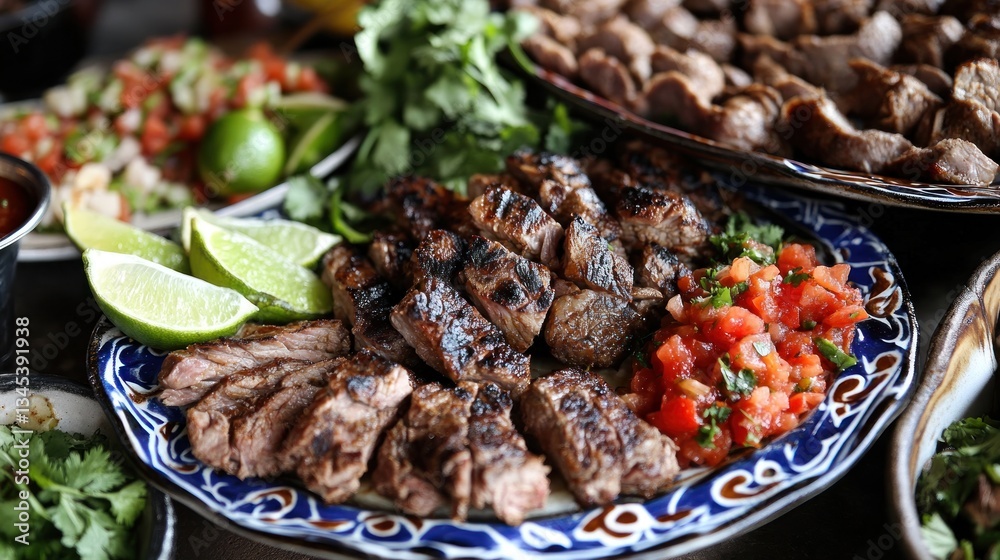 Delicious Grilled Steak with Salsa and Lime Delicious Grilled Steak with Salsa and Lime