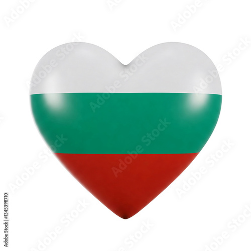 Bulgarian Heart Flag isolated on a transparent background Free Download Bulgarian Heart Flag isolated on a transparent background - GFXLoad