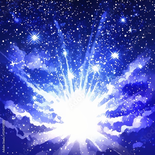 Celestial Explosion, Star Burst, Galaxy