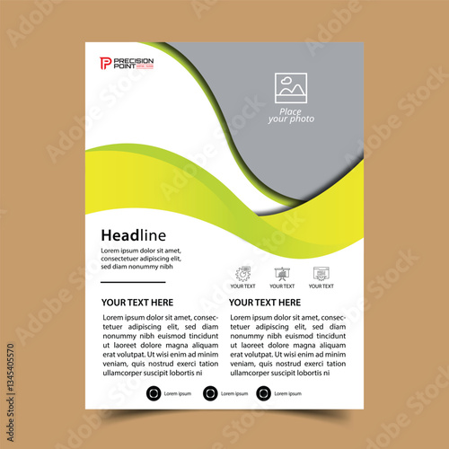 Corporate flyer template design