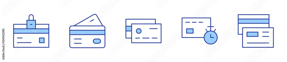 atm, credit card, card, timer. Credit card Icon vector illustration. Line Duotone style. Editable stroke atm, credit card, card, timer. Credit card Icon vector illustration. Line Duotone style. Editable stroke