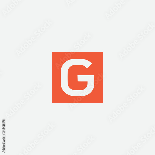 Free Download letter G square creative agency company flat color vector illustration template design - GFXLoad