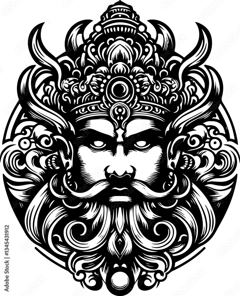 vector sketch illustration silhouette design of traditional ethnic puppet characters vintage full of classic carvings vector sketch illustration silhouette design of traditional ethnic puppet characters vintage full of classic carvings