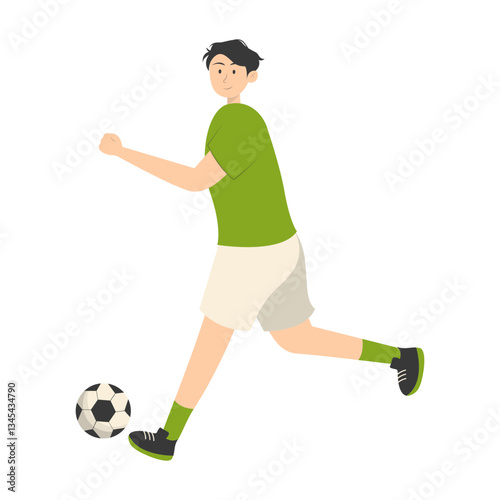 People Enjoying Activities. Vector Character in Cartoon Style.