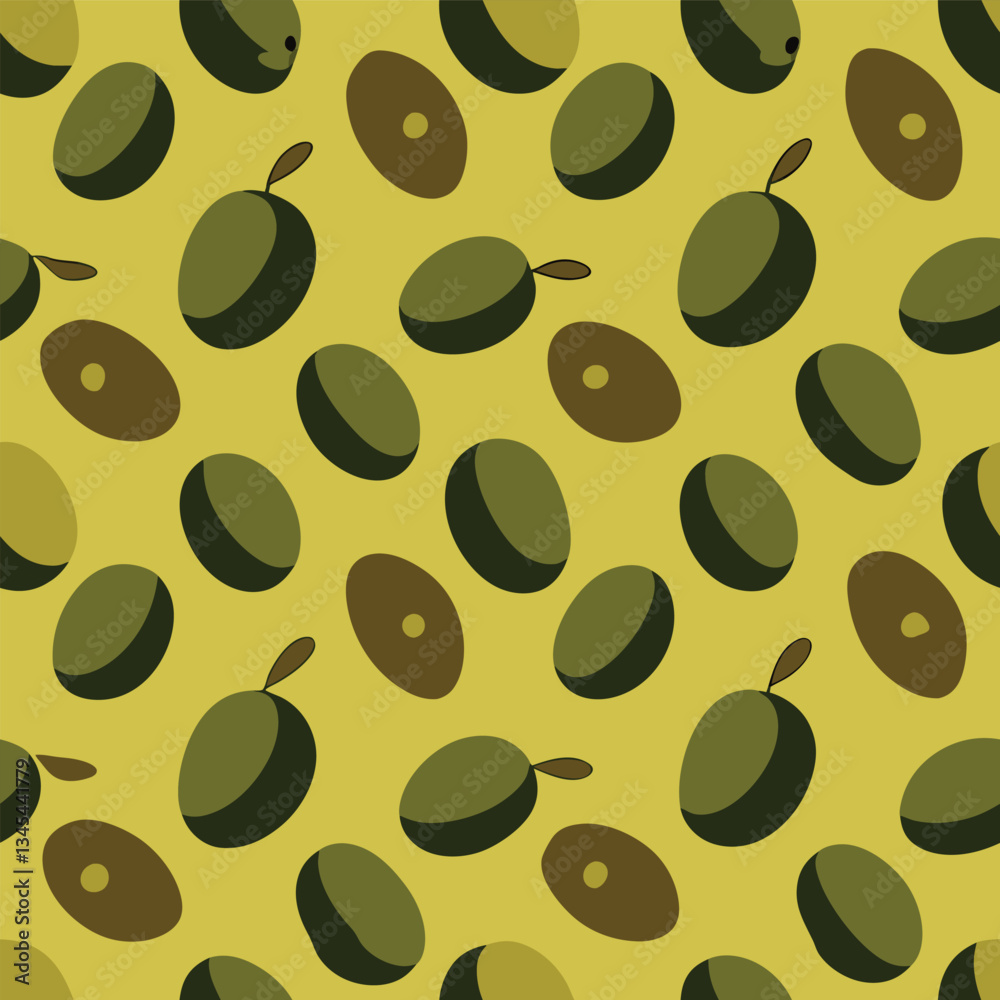 Olive Seamless Pattern: Perfect for Nature-Inspired Creations Olive Seamless Pattern: Perfect for Nature-Inspired Creations
