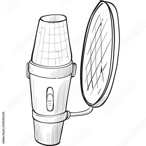 microphone handdrawn illustration