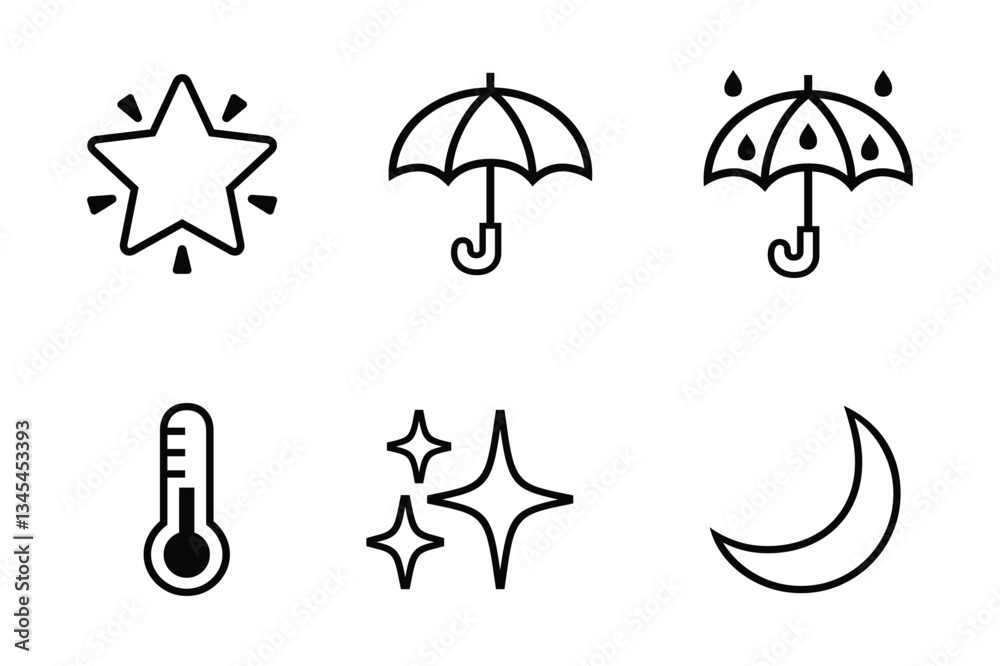 Naklejka premium set of icons