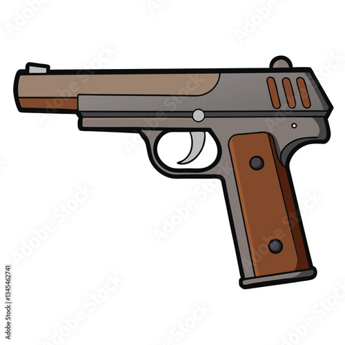 DP-28 gun , police weapon vector design, military vector design illustration. photo