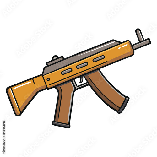 DP-28 gun , police weapon vector design, military vector design illustration. photo