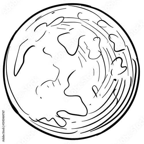 planet handdrawn illustration