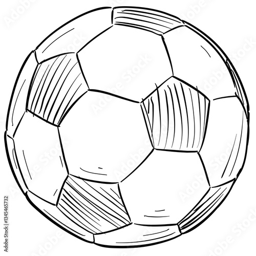 football handdrawn illustration