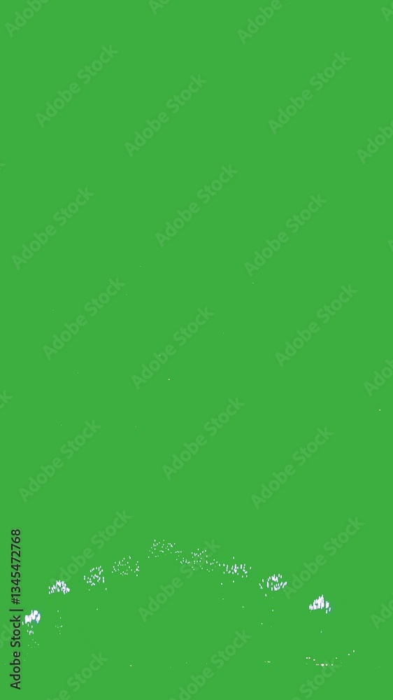 Stunning display of abstract fireworks on a vibrant green screen for celebration themes Stunning display of abstract fireworks on a vibrant green screen for celebration themes