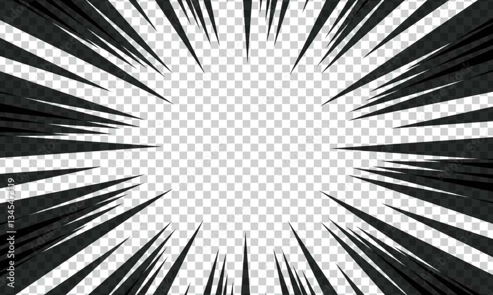 Fototapeta premium Pop art comic background with halftone. Vector Illustration