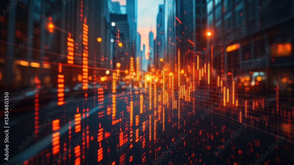 Fototapeta premium business analysis and financial analysis corporate data and marketing statistics many graphs and charts on background of tall buildings