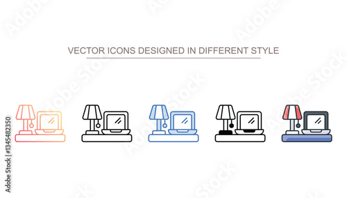 Tidy icon design with white background stock illustration