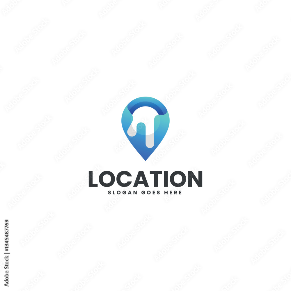 Location Gradient Colorful Logo Location Gradient Colorful Logo