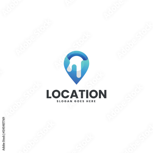 Free Download Location Gradient Colorful Logo - GFXLoad