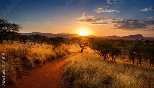 sunset in ukhozi nature reserve south africa