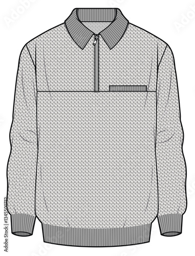 Women polo, production drawing, technical drawing / flat sketch /CAD / ADOBE Illustrator vector digital download