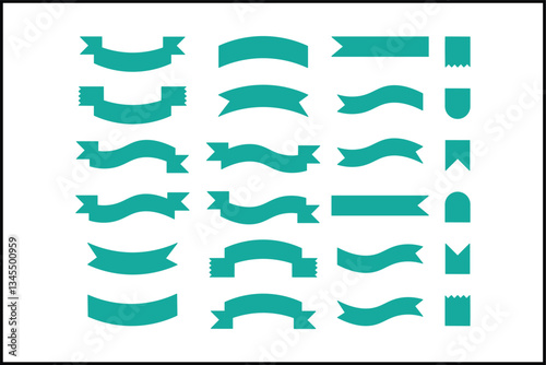 set of vector ribbons