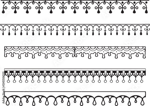 A Versatile Collection of Decorative Borders. Perfect for Adding Elegance to Creative Designs. 