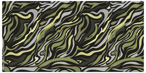 An illustration of a green and white striped pattern, emphasizing the bold and fresh appearance of the stripes.