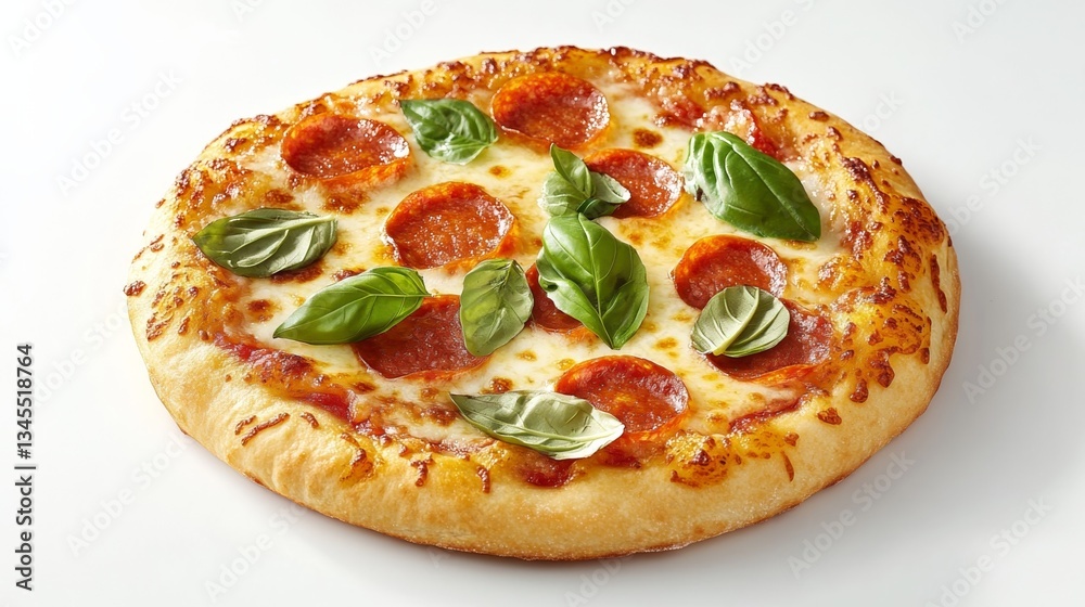 Margherita pizza with fresh basil, embodying simplicity and authentic Italian flavors. Margherita pizza with fresh basil, embodying simplicity and authentic Italian flavors.