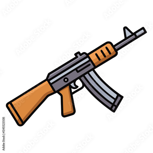 M16 gun , police weapon vector design, military vector design illustration.