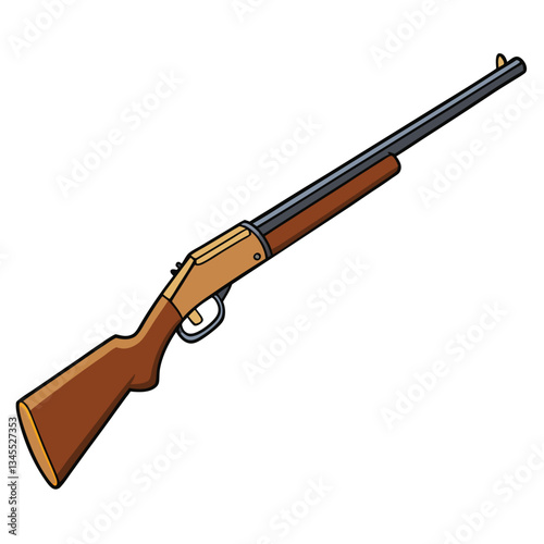 Marlin 1895 gun , police weapon vector design, military vector design illustration.