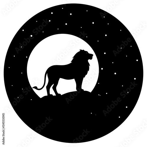 wolf howling at night