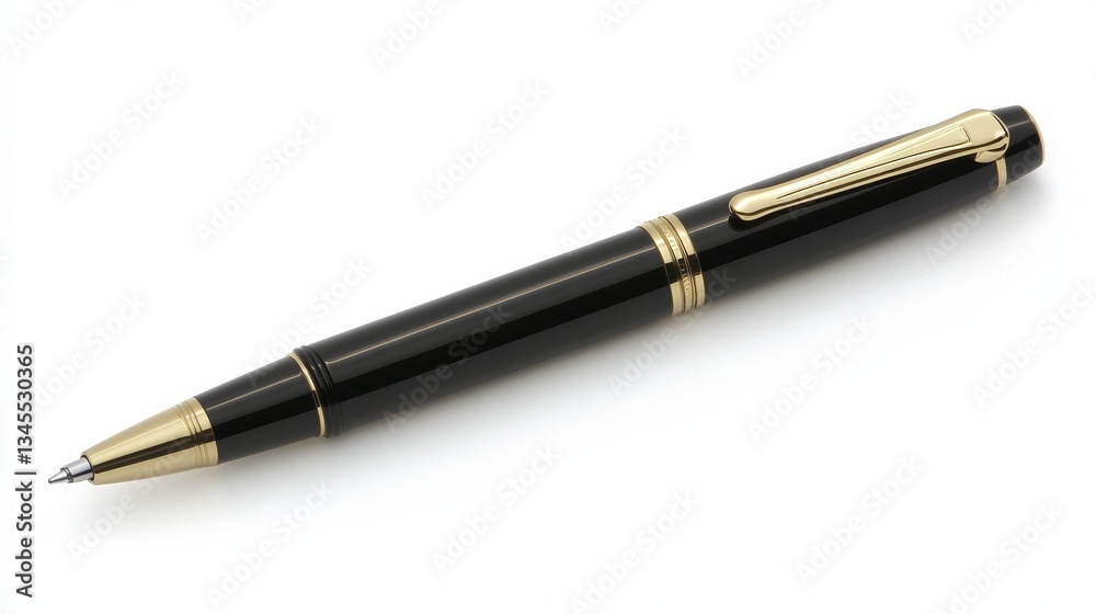 A pen rests on a pristine surface, embodying simplicity and focus. A pen rests on a pristine surface, embodying simplicity and focus.