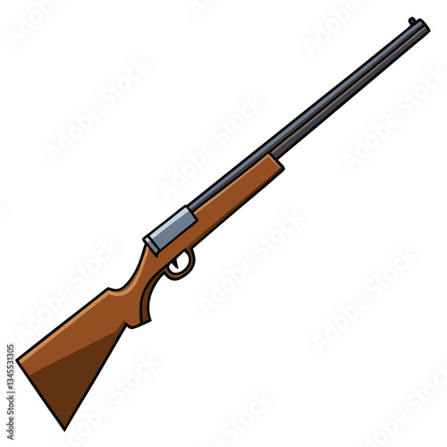 Model 70 gun , police weapon vector design, military vector design illustration.