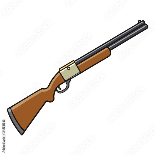 Model 70 gun , police weapon vector design, military vector design illustration.