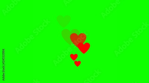 hand print with red heart