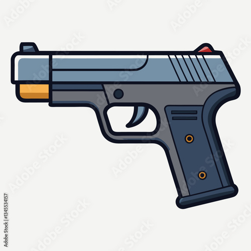 P365 gun , police weapon vector design, military vector design illustration.