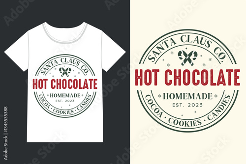 Hot chocolate vintage round sign Christmas,Retro Christmas eps,
Christmas eps file,Retro 
Christmas eps, Retro Christmas Clipart, Merry Christmas