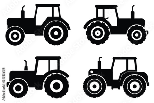 tractor isolated on white background