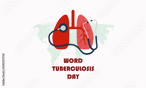 World Tuberculosis Day Lungs With Stetoskop