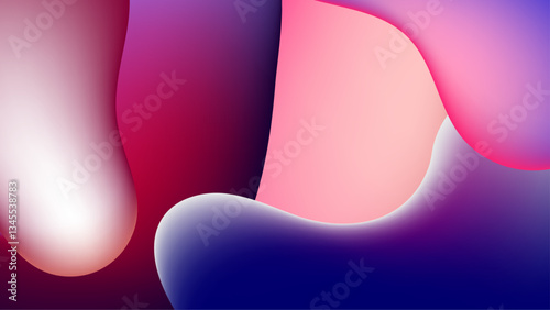colorful abstract shapes create a lively and dynamic background design filled with vibrant hues and smooth curves vector illustration