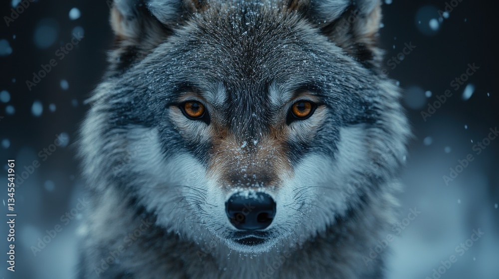 grey wolf portrait generative ai grey wolf portrait generative ai