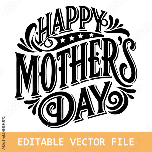 happy mother's day vector design