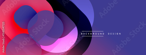 Abstract background with layered translucent gradient shapes