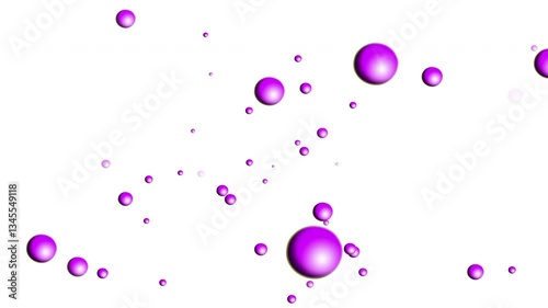 white color background with thousands of purple color molecules flying in all directions. abstract
