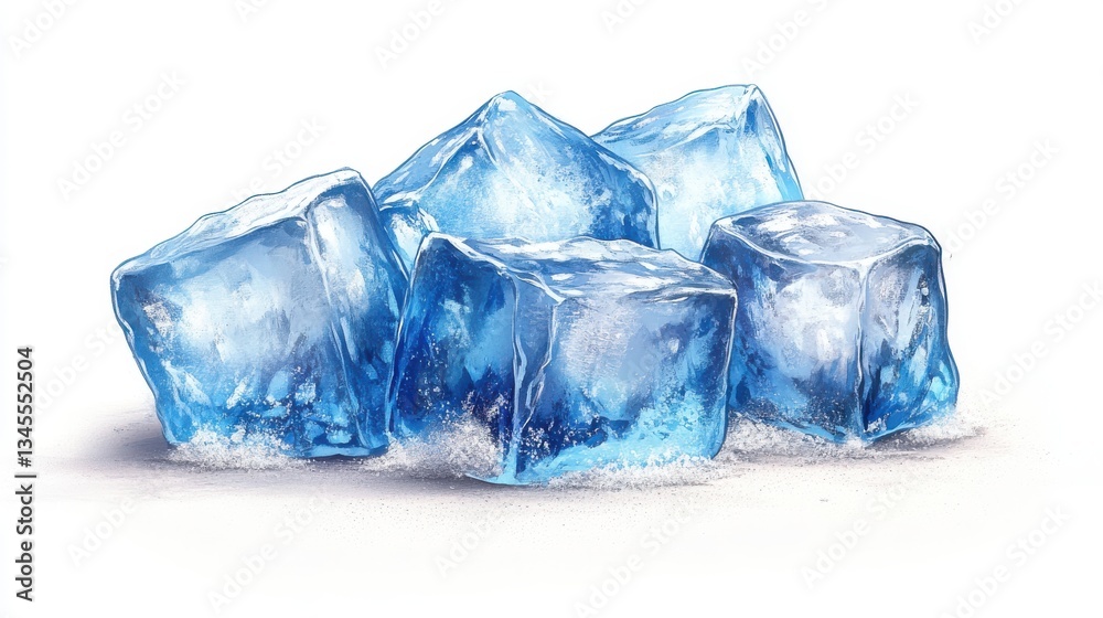 ice isolated,cartoon illustration style ice isolated,cartoon illustration style