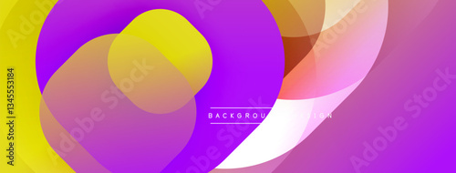 Abstract background with layered translucent gradient shapes
