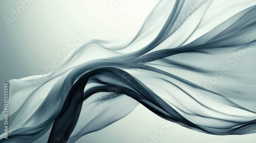 Soft white abstract background with smooth curves and light gradients, perfect for business presentations.