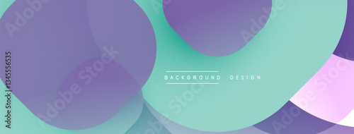 Abstract background with layered translucent gradient shapes