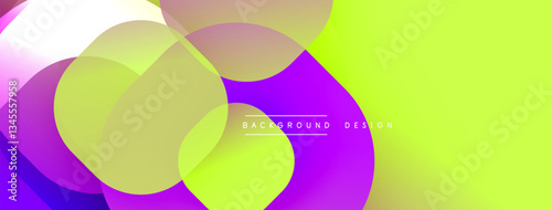 Abstract background with layered translucent gradient shapes