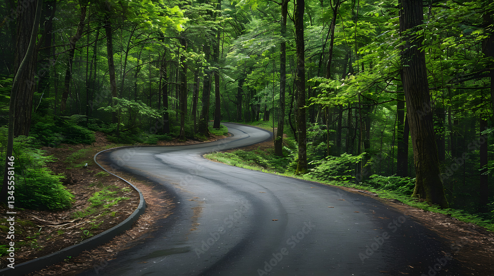 Fototapeta premium road in the woods